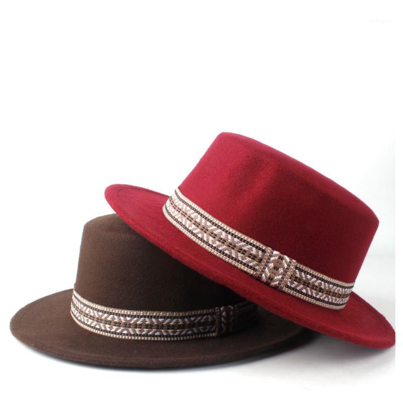 Wide Brim Hats Men Women Fashion Fedora Flat Top Hat Winter Wool Trilby Jazz Panama Fascinator Size 56-58CM1, Black
Wide Brim Hats Men Women Fashion Fedora Flat Top Hat Winter Wool Trilby Jazz Panama Fascinator Size 56-58CM1, Black