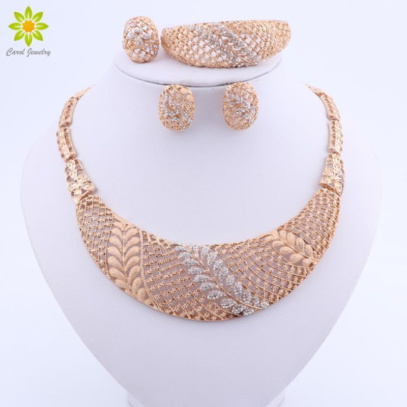 Earrings & Necklace Trendy Leaves Crystal Bridal Jewelry Sets Gold Color Rhinestone Party Wedding For Women, Silver
Earrings & Necklace Trendy Leaves Crystal Bridal Jewelry Sets Gold Color Rhinestone Party Wedding For Women, Silver