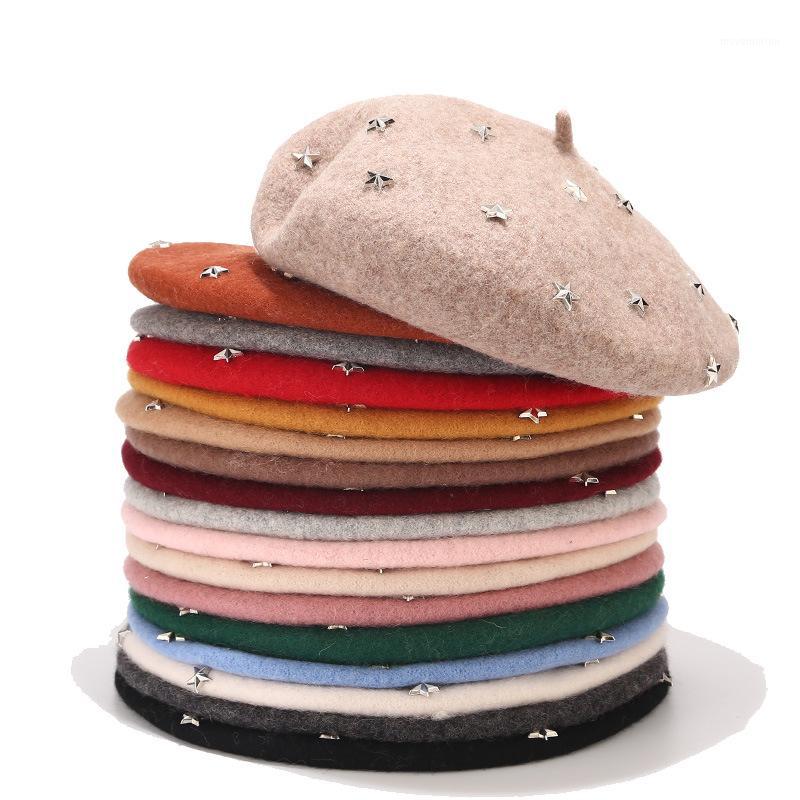 Fashion New Women Angora Solid Color Beret Female Bonnet Caps Winter All Matched Warm Walking Hat with stars1, Black
Fashion New Women Angora Solid Color Beret Female Bonnet Caps Winter All Matched Warm Walking Hat with stars1, Black