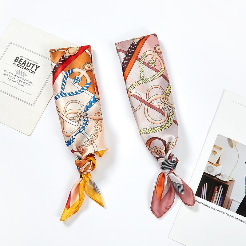 Women Scarf Silk Feeling Hair Neck Scarves Square Brand Office Printing Hotel Waiter Flight Attendants Handkerchief Rings 2021 
Women Scarf Silk Feeling Hair Neck Scarves Square Brand Office Printing Hotel Waiter Flight Attendants Handkerchief Rings 2021