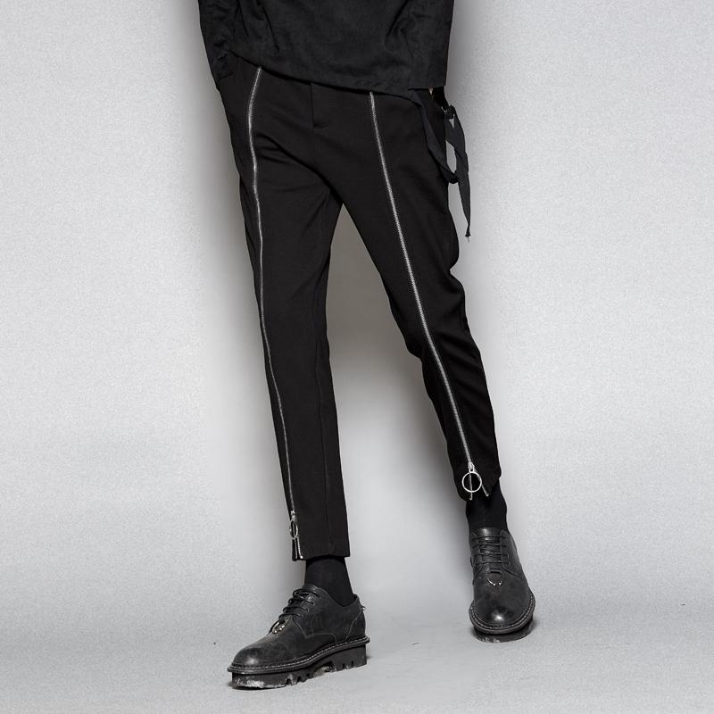 6XL!Big yards men's trousers 2020 Black high Street metal loop zipper fashion small feet nine minute slacks man
6XL!Big yards men's trousers 2020 Black high Street metal loop zipper fashion small feet nine minute slacks man