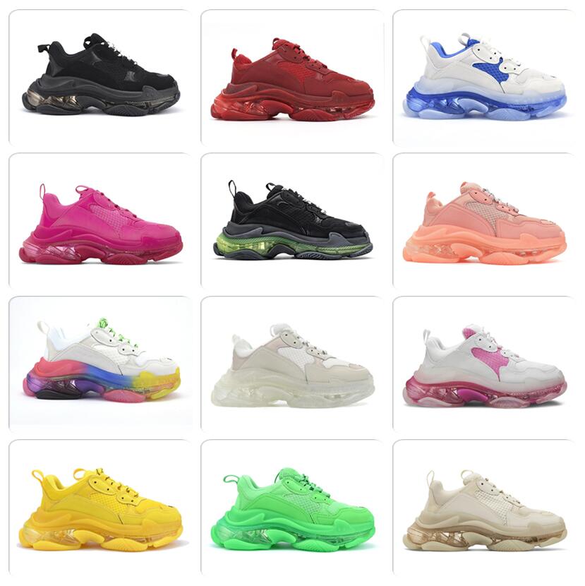 Paris Triple S Casual Shoes Clear Sole Bubble Midsole Black White Green Men Women Platform Sports Sneakers Trainers Size 36-45 bdsawda
Paris Triple S Casual Shoes Clear Sole Bubble Midsole Black White Green Men Women Platform Sports Sneakers Trainers Size 36-45 bdsawda