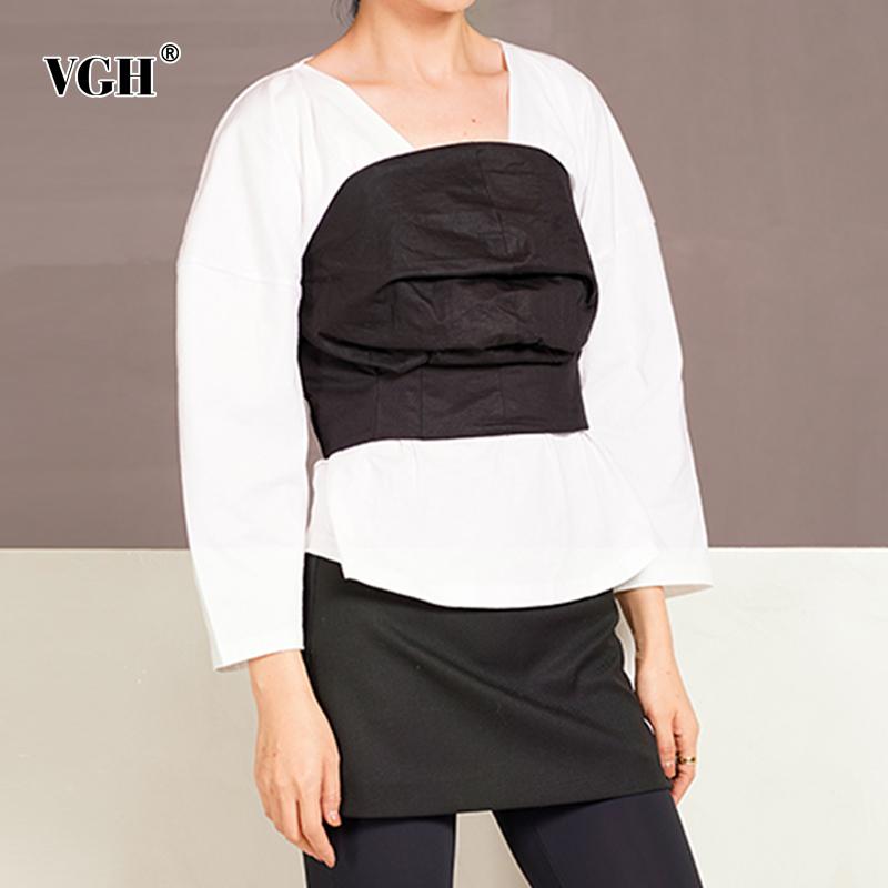 VGH Patchwork Tunic T Shirt For Women Square Collar Long Sleeve Hit Color Casual T Shirts Female 2021 Fashion New Clothing Tide, Aspicture
VGH Patchwork Tunic T Shirt For Women Square Collar Long Sleeve Hit Color Casual T Shirts Female 2021 Fashion New Clothing Tide, Aspicture