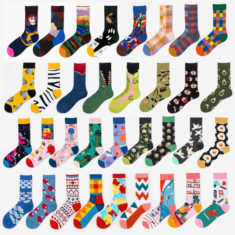 Adult socks autumn and winter trend pure cotton socks men's and women's high tube flower fashion wholesale
Adult socks autumn and winter trend pure cotton socks men's and women's high tube flower fashion wholesale
