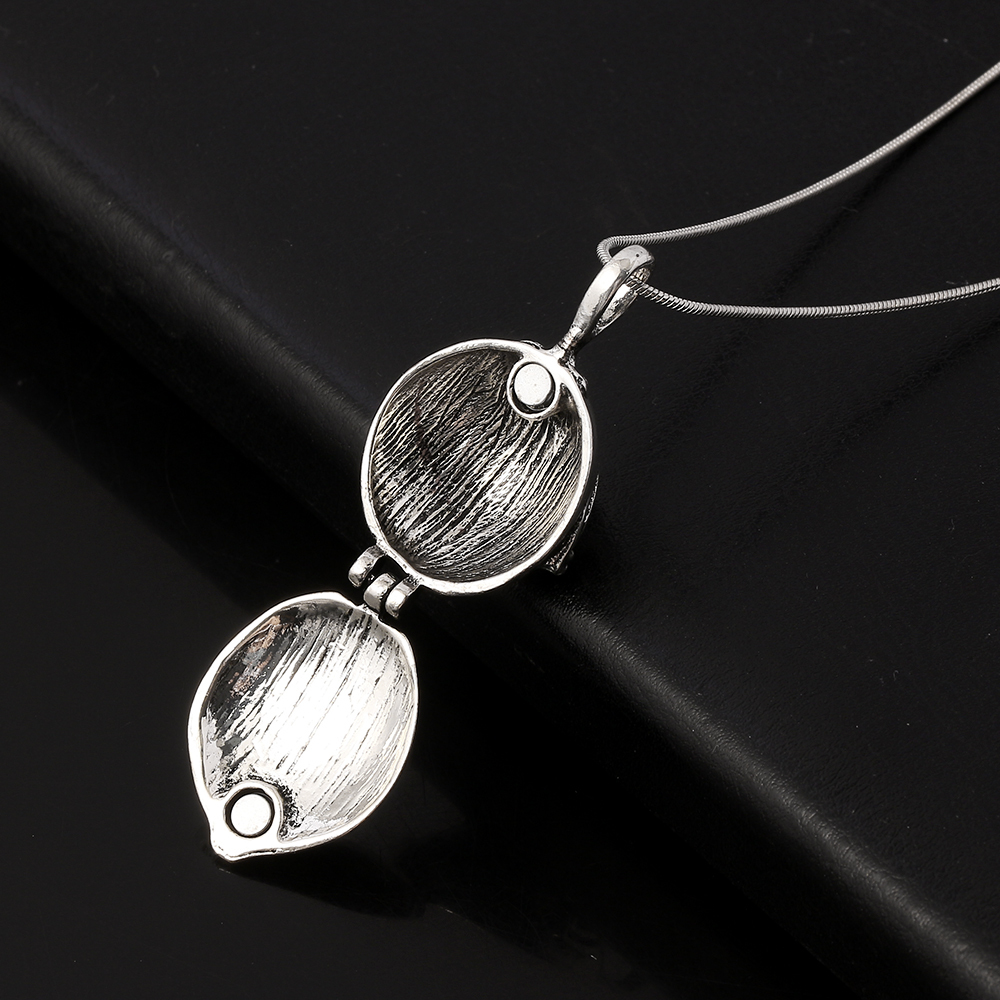 Wholesale The Vampire Diaries Necklace Elena Gilbert Vintage Fashion Vervain Verbena Pendant Photo Locket Jewelry For Men Women 201014