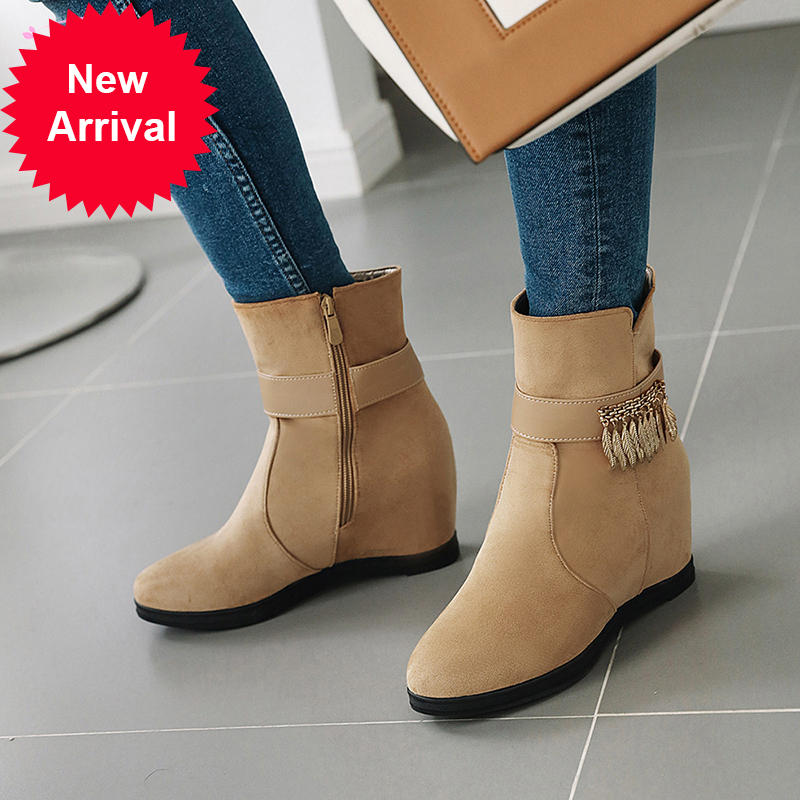2021 The New Comfortable Party Style Roundtoe Toe Ankle Fashion Metal Zipper Average Heels Increasing Motorcycle Boots Women's Shoes Vxfe, Yellow
2021 The New Comfortable Party Style Roundtoe Toe Ankle Fashion Metal Zipper Average Heels Increasing Motorcycle Boots Women's Shoes Vxfe, Yellow