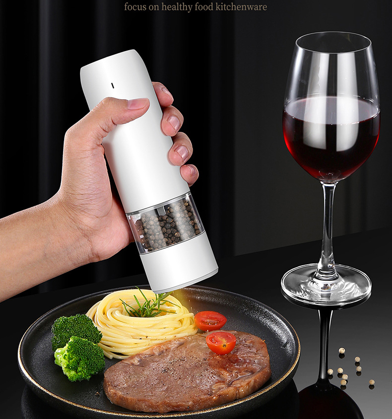 Rechargable Electric Pepper Mills PC+ Stainless Steel Salt Mill Muller Spice Sauce Grinder Pepper Grinders Kitchen Tools 6 level adjust
Rechargable Electric Pepper Mills PC+ Stainless Steel Salt Mill Muller Spice Sauce Grinder Pepper Grinders Kitchen Tools 6 level adjust