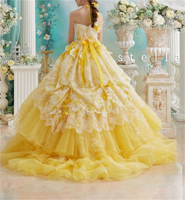 Daffodil A Line Evening Dresses 3d Flowers Sweetheart Custom Made Lace & Tulle Prom Dress Sweep Train Prom/Quinceanera Dresses