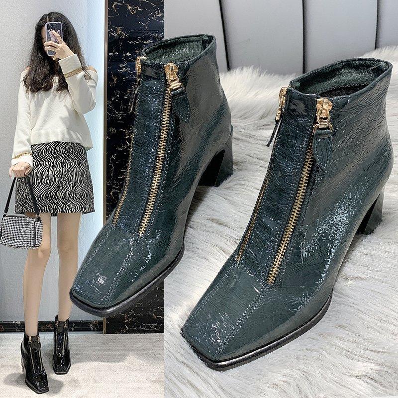 Women's Leather Boots Zipper Boots-Women Winter Footwear Female Shoes Ankle High Heel 2021 Rubber Ladies Autumn Rock Basic
Women's Leather Boots Zipper Boots-Women Winter Footwear Female Shoes Ankle High Heel 2021 Rubber Ladies Autumn Rock Basic