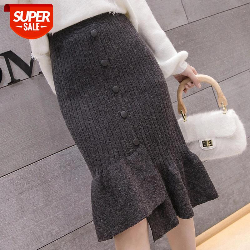JXMYY 2020 autumn and winter knitted skirt bag hip skirt fishtail mid-length lotus leaf irregular wool #kH80, White;black
JXMYY 2020 autumn and winter knitted skirt bag hip skirt fishtail mid-length lotus leaf irregular wool #kH80, White;black