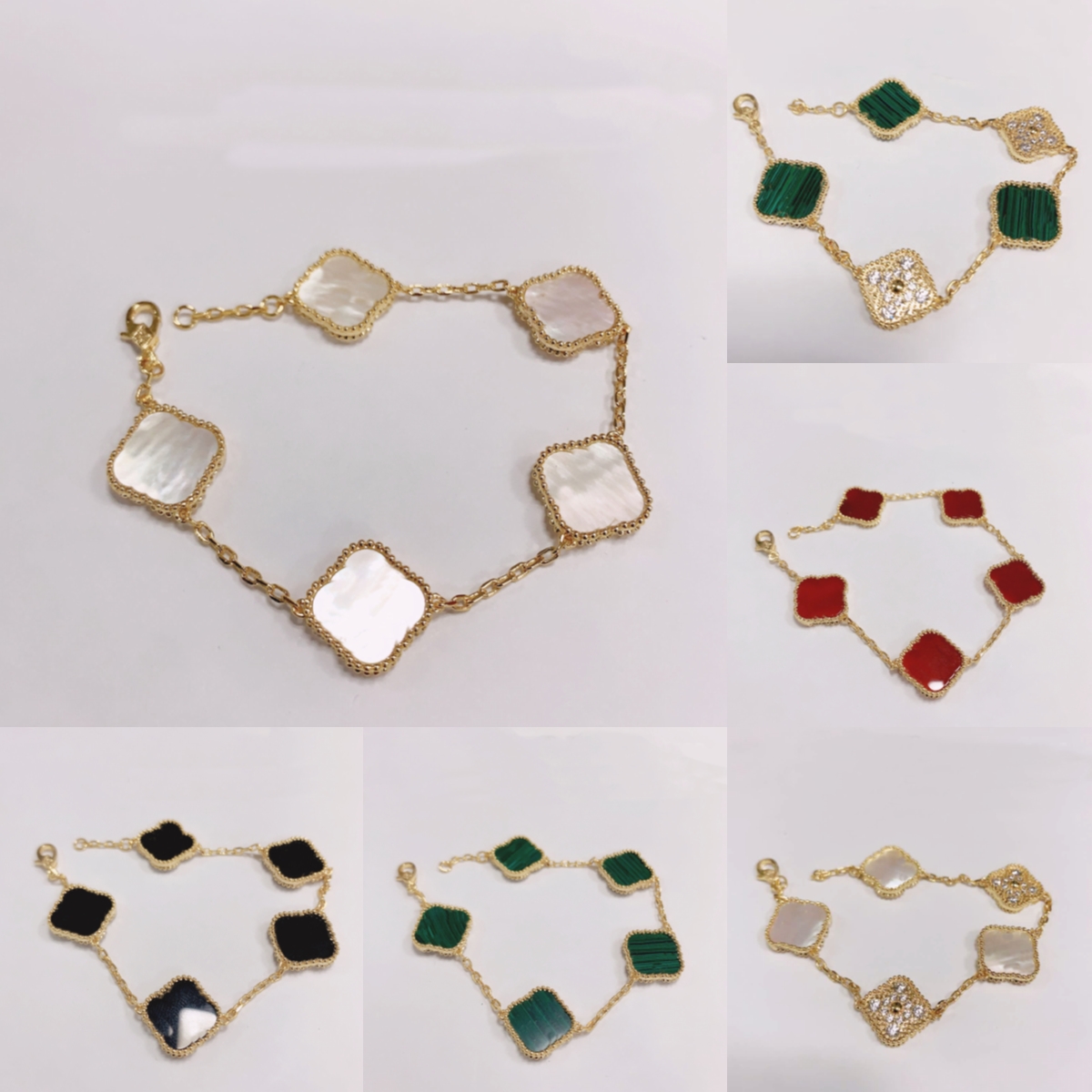 Classic Designer Clover Bracelets Charm Bracelet Love Bangle Party Wedding Link Chain Couple Gift Women Luxury Fashion Jewelry Ahg, Golden;silver
Classic Designer Clover Bracelets Charm Bracelet Love Bangle Party Wedding Link Chain Couple Gift Women Luxury Fashion Jewelry Ahg, Golden;silver
