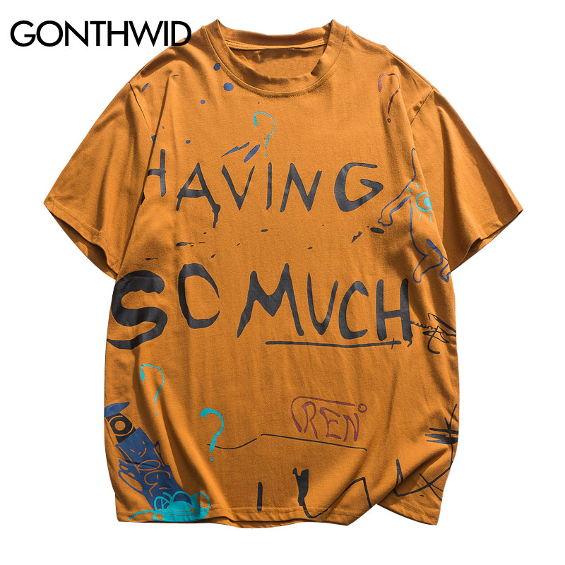 Harajuku Graffiti Print Streetwear T-Shirts Hip Hop Casual Fashion Short Sleeve Tshirts Men Summer Hipster Tops Tees, 200311y
Harajuku Graffiti Print Streetwear T-Shirts Hip Hop Casual Fashion Short Sleeve Tshirts Men Summer Hipster Tops Tees, 200311y