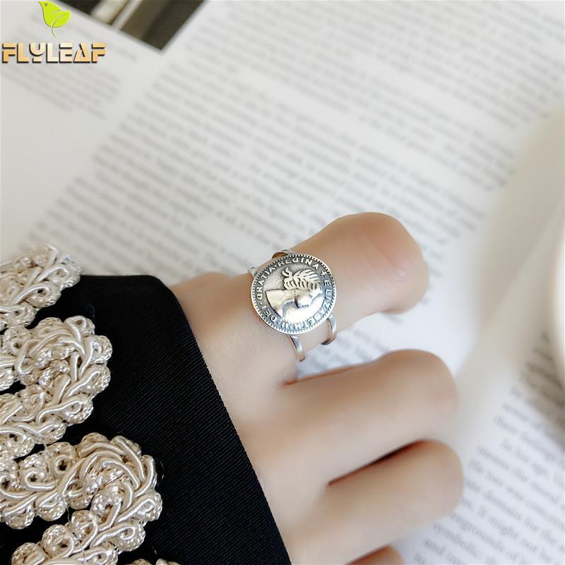 Flyleaf 925 Sterling Silver Rings For Women Round Portrait Relief Personality Vintage Fashion Fine Jewelry Open Ring Femme
Flyleaf 925 Sterling Silver Rings For Women Round Portrait Relief Personality Vintage Fashion Fine Jewelry Open Ring Femme