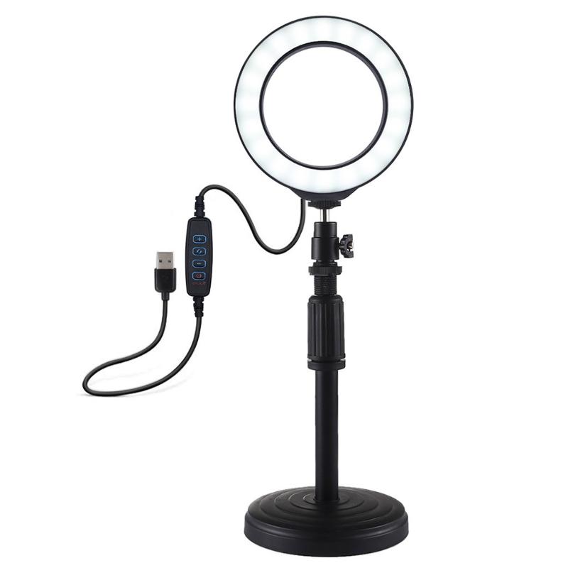 USB Ring Light 16Cm With Tripod Stand Cell Phone Holder USB 3 Modes LED Light Photo Video Camera Phone LED Selfie Fill
USB Ring Light 16Cm With Tripod Stand Cell Phone Holder USB 3 Modes LED Light Photo Video Camera Phone LED Selfie Fill
