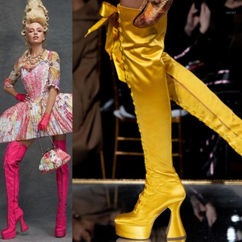 Siddons 2020 Candy Color Women Over The Knee High Boots Cross-tied Platform Ladies Runway Shoes Silk Satin High Heel Boots Women1, Black
Siddons 2020 Candy Color Women Over The Knee High Boots Cross-tied Platform Ladies Runway Shoes Silk Satin High Heel Boots Women1, Black