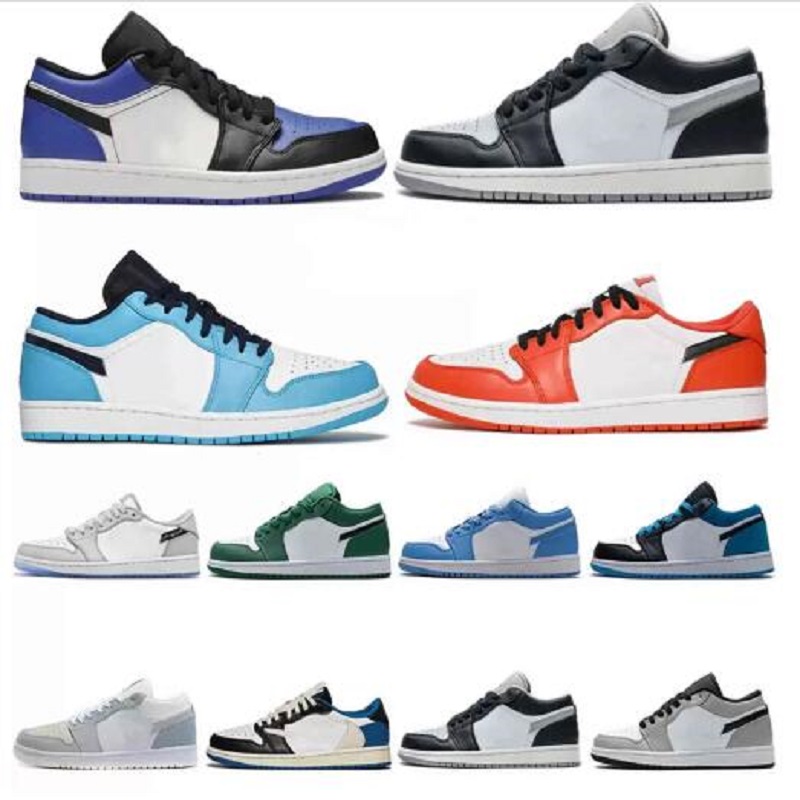 23 University Blue UNC Low 1s Jumpman 1 Men Basketball Shoes Hyper Royal Court Purple Light Smoky Grey Pine Green Shadow Reverse Bred Sports Women Sneakers, Color 43
23 University Blue UNC Low 1s Jumpman 1 Men Basketball Shoes Hyper Royal Court Purple Light Smoky Grey Pine Green Shadow Reverse Bred Sports Women Sneakers, Color 43
