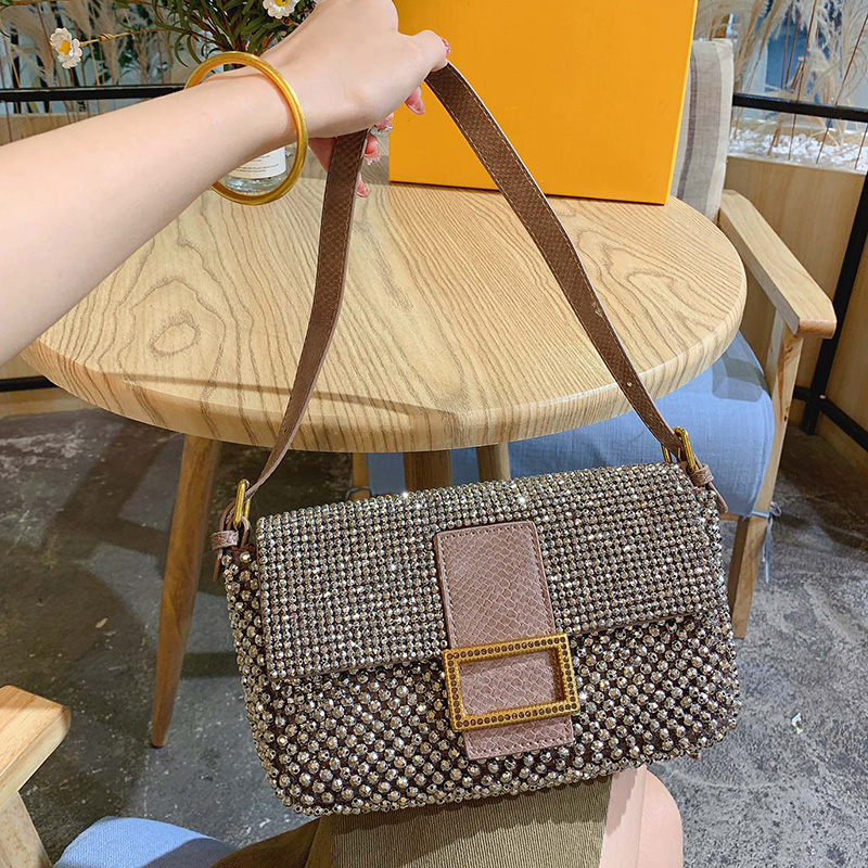 Womens Fashion Studded Baguette Underarm Luxury Bag Mini Flap Famous Designer Top Quality Large Capacity Shoulder Crossbody Outdoor Sacoche, Make up the difference
Womens Fashion Studded Baguette Underarm Luxury Bag Mini Flap Famous Designer Top Quality Large Capacity Shoulder Crossbody Outdoor Sacoche, Make up the difference