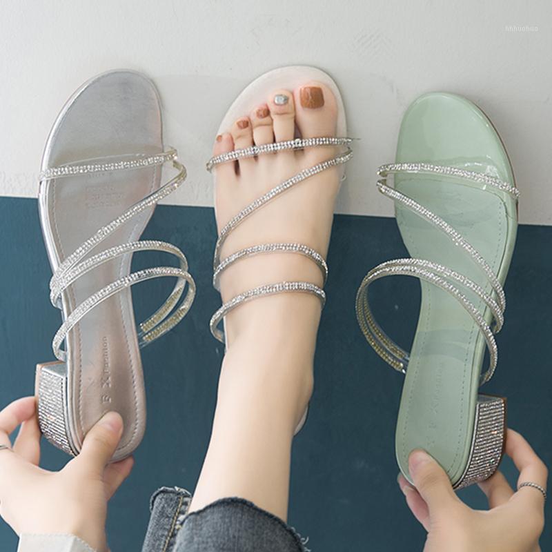 Two Ways clear crystal narrow band sandals women shoes rhinestones sandalias woman slippers chunky heels gladiatoer sandales1, Beige
Two Ways clear crystal narrow band sandals women shoes rhinestones sandalias woman slippers chunky heels gladiatoer sandales1, Beige