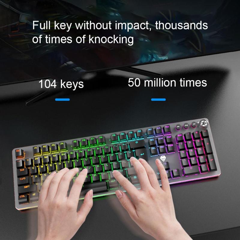 G900 Wired Mechanical Keyboard USB LED Backlit Blue Shaft Gaming Mechanical Keyboard for PC Laptop Computer Gaming
G900 Wired Mechanical Keyboard USB LED Backlit Blue Shaft Gaming Mechanical Keyboard for PC Laptop Computer Gaming