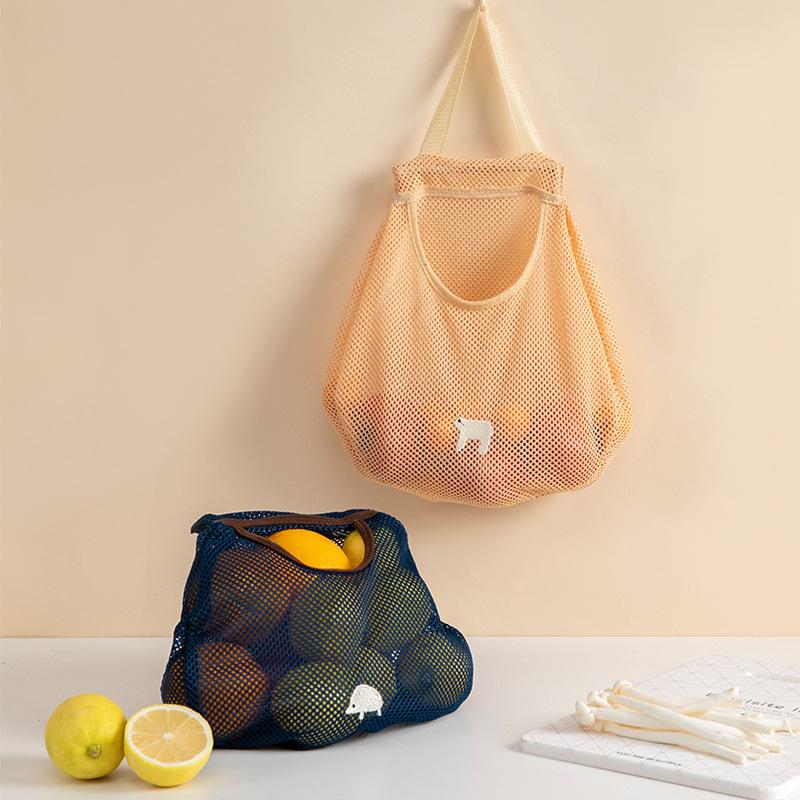 Portable Kitchen Mesh Fruit Vegetable Bags Reusable Foldable Tote Grocery Organizer Washable Eco Friendly Hanging Storage Bags, Yellow bag
Portable Kitchen Mesh Fruit Vegetable Bags Reusable Foldable Tote Grocery Organizer Washable Eco Friendly Hanging Storage Bags, Yellow bag