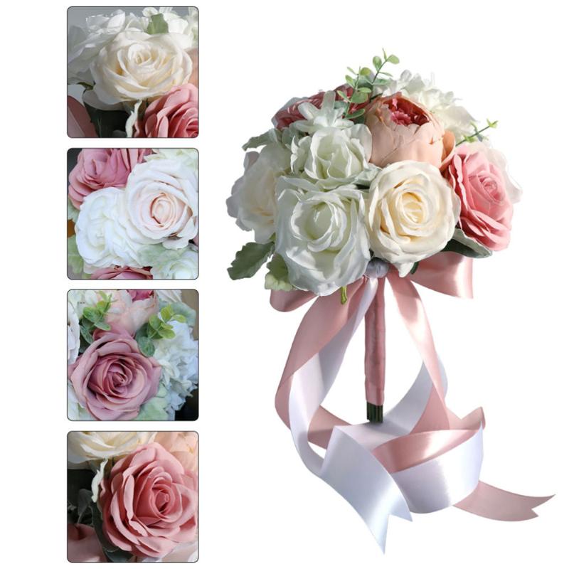 1Pc Simulation Rose Bouquet Decorative Wedding Flower Bridal Bouquet Props, Colorful
1Pc Simulation Rose Bouquet Decorative Wedding Flower Bridal Bouquet Props, Colorful