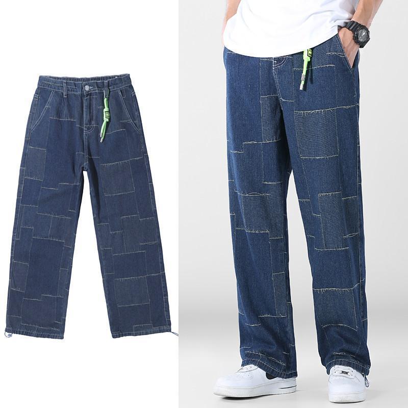 Men's Jeans 2022 Plaid Fashion Loose Straight Casual Wide Leg Pants Cowboy Mans Streetwear Korean Hip Hop Trousers 5XL, Blue
Men's Jeans 2022 Plaid Fashion Loose Straight Casual Wide Leg Pants Cowboy Mans Streetwear Korean Hip Hop Trousers 5XL, Blue