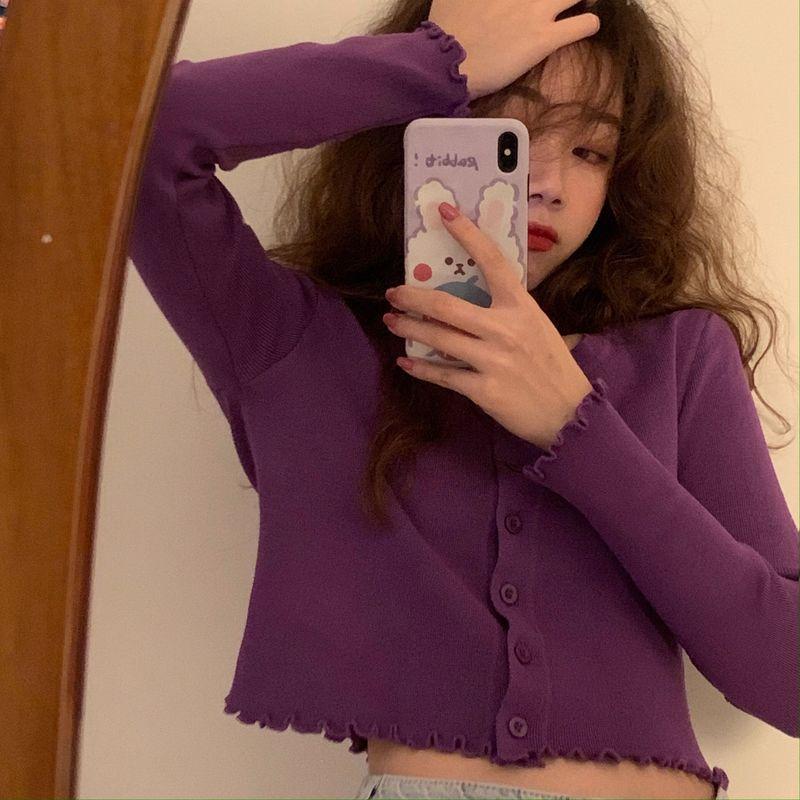 2021 New Autumn Women's Clothing Korean Chic Solid O-neck Knitted Sweaters Slim Long Sleeve Cardigan Fashion Brand Crop Top, Black
2021 New Autumn Women's Clothing Korean Chic Solid O-neck Knitted Sweaters Slim Long Sleeve Cardigan Fashion Brand Crop Top, Black