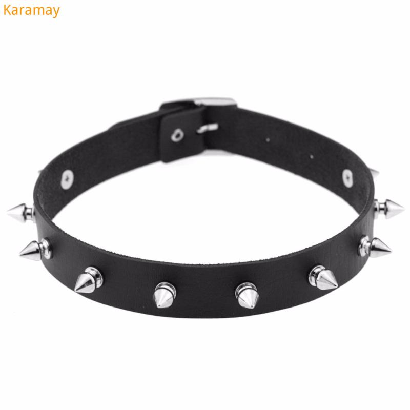 Chokers Metal Spike Choker Goth Pu Leather Punk Necklace For Women Collar Men Cosplay Jewelry
Chokers Metal Spike Choker Goth Pu Leather Punk Necklace For Women Collar Men Cosplay Jewelry
