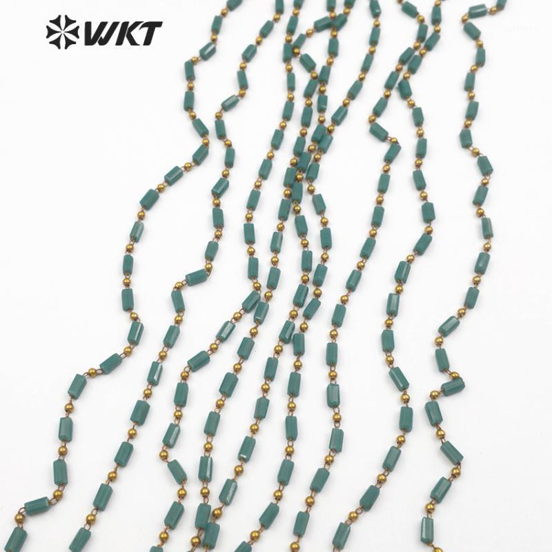 WT-RBC075 WKT Wholesale 10 Meter Dark Green Crystal Beads Chain Luxe Style Handmade Rosary Beads Chain For Women Jewelry Making1
WT-RBC075 WKT Wholesale 10 Meter Dark Green Crystal Beads Chain Luxe Style Handmade Rosary Beads Chain For Women Jewelry Making1