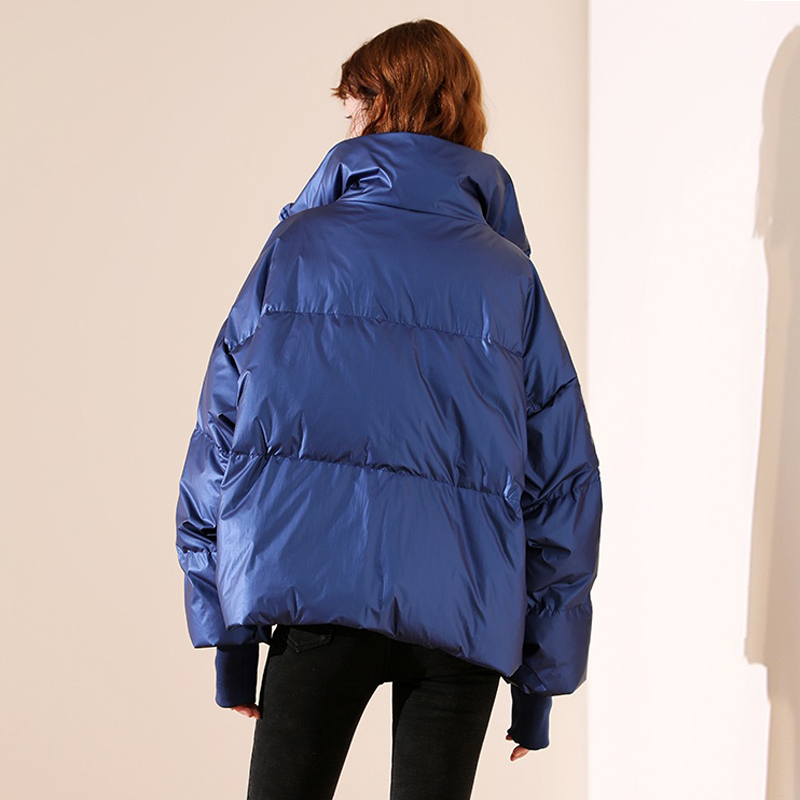 Glossy Waterproof Female Jacket Parka Winter Jacket Women Fashion Windproof Warm Padded Down Parkas Female Coat Women 201125