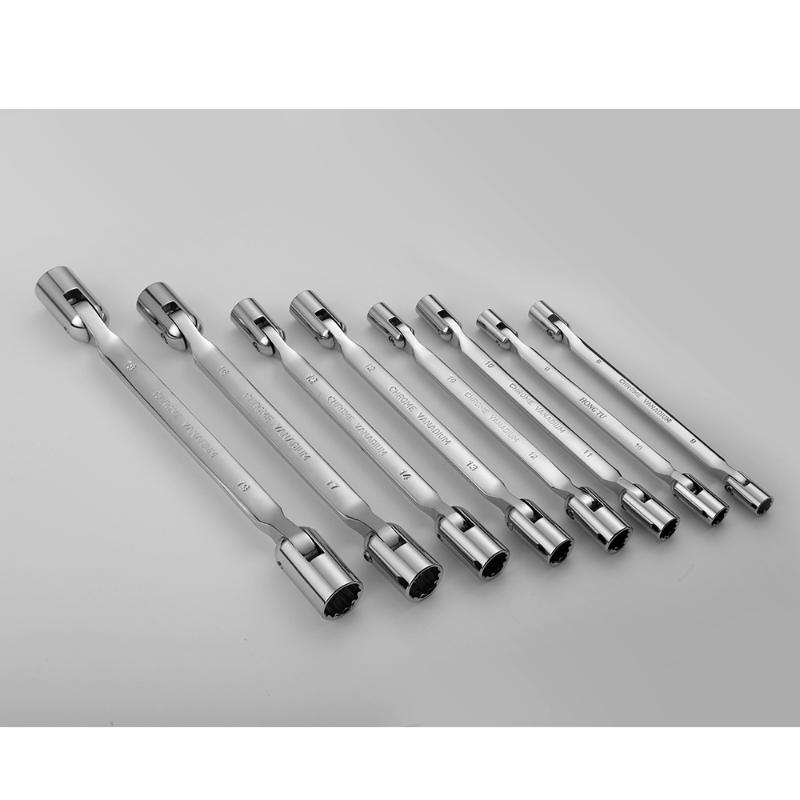 Metric Double 12 Point PT Swivel Head Flexible Socket Wrenches Set Spanner CRV Steel Hand Tools for Car Repair
Metric Double 12 Point PT Swivel Head Flexible Socket Wrenches Set Spanner CRV Steel Hand Tools for Car Repair