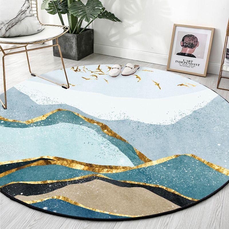 Abstract Landscape Round Area Rugs Living Room Sofa Chair Non-Slip Floor Mat Bedroom Hanging Basket Chair Blue Home Decor Carpet1, Carpet3 
Abstract Landscape Round Area Rugs Living Room Sofa Chair Non-Slip Floor Mat Bedroom Hanging Basket Chair Blue Home Decor Carpet1, Carpet3