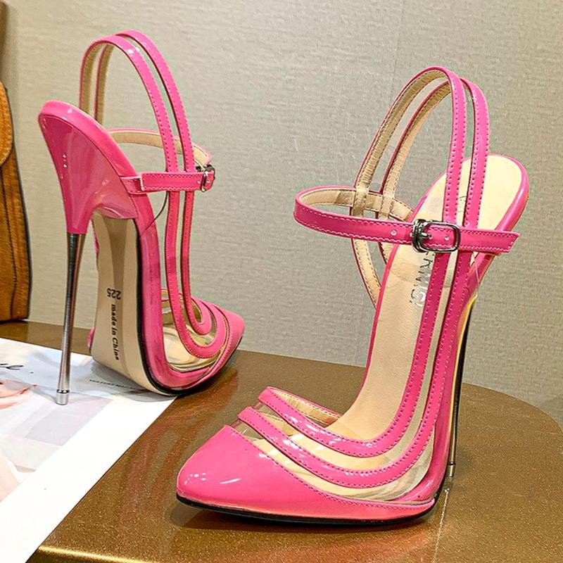 Sexy High Heels 16cm BaoTou Sandals Shoes PU/PVC Women Shoes Pointed Toe Thin Heels Show Modeling Female Size 46 Lady, Black
Sexy High Heels 16cm BaoTou Sandals Shoes PU/PVC Women Shoes Pointed Toe Thin Heels Show Modeling Female Size 46 Lady, Black