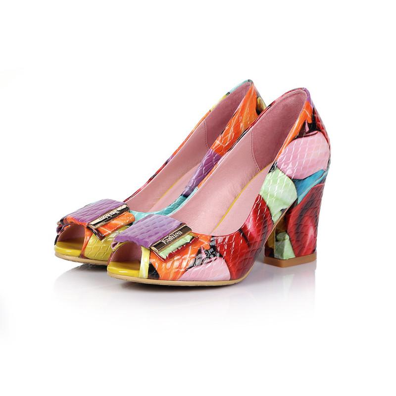 US4-11 Womens Peep Toe Patent Leather Mixed Colors Chunky High Heel Sandals Summer Buckle Decor Shoes Fashion Plus Size, Multicolor
US4-11 Womens Peep Toe Patent Leather Mixed Colors Chunky High Heel Sandals Summer Buckle Decor Shoes Fashion Plus Size, Multicolor