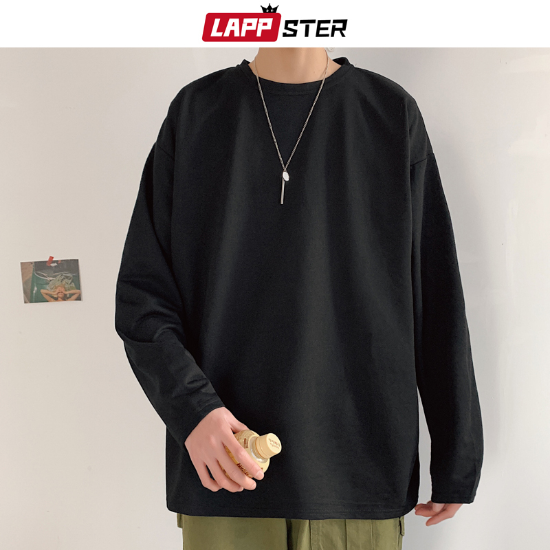 LAPPSTER Men Casual Basic T Shirt Long Sleeve Colorful Mens Oversized Harajuku T Shirts Male White Korean Fashions Clothes 201203, Blue
LAPPSTER Men Casual Basic T Shirt Long Sleeve Colorful Mens Oversized Harajuku T Shirts Male White Korean Fashions Clothes 201203, Blue