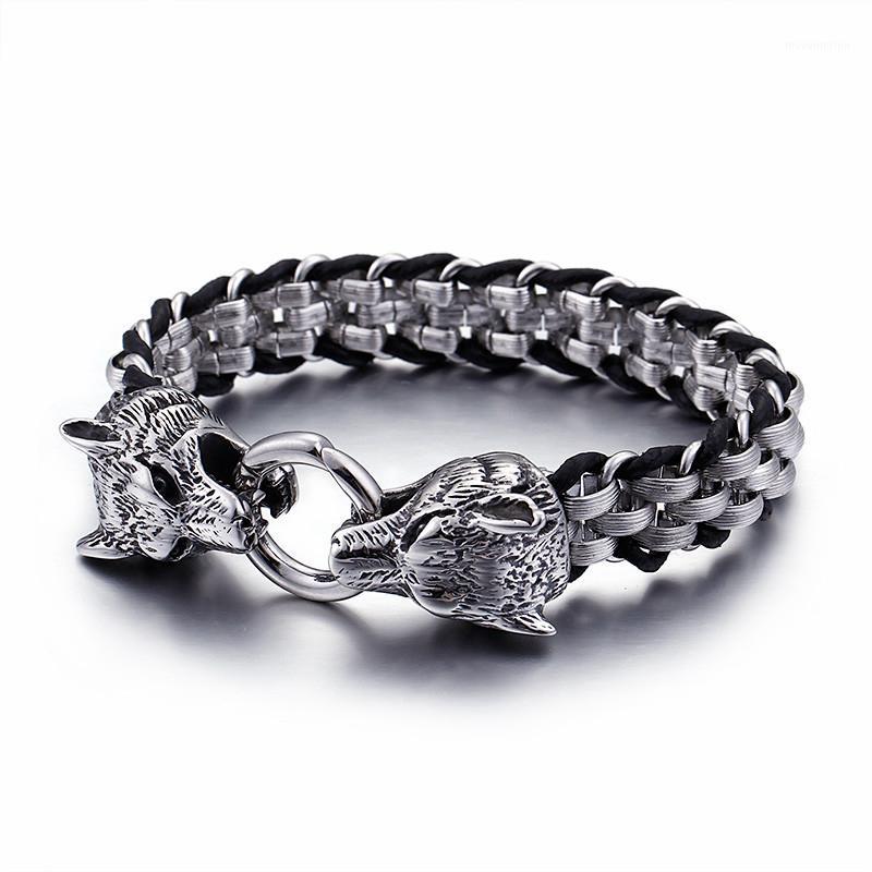 Punk Animal Wolf Charm Bracelets For Men Stainless Steel Pulseira Masculina Leather Wristband Boho Jewelry1
Punk Animal Wolf Charm Bracelets For Men Stainless Steel Pulseira Masculina Leather Wristband Boho Jewelry1