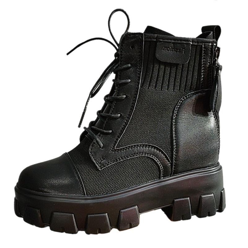 Women's Boots 2021 Casual Stretch Short Boots Thick-soled Increased Fashion Trendy Women's, Black
Women's Boots 2021 Casual Stretch Short Boots Thick-soled Increased Fashion Trendy Women's, Black