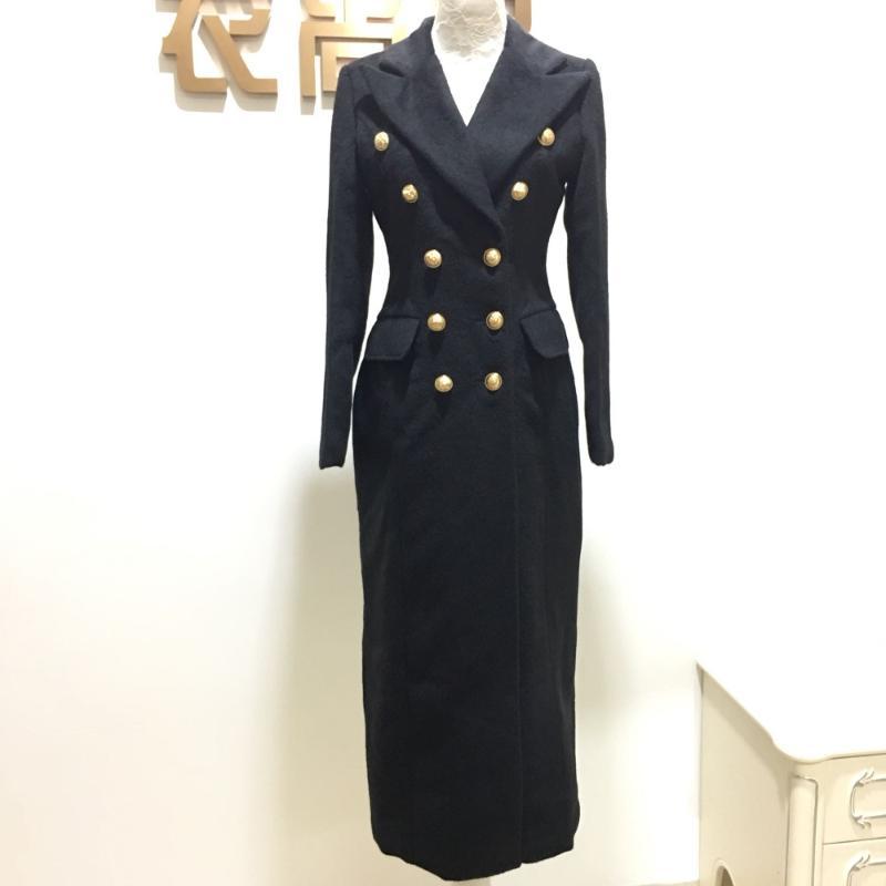 Autumn and winter fashion women Cashmere coat double-breasted Slim woolen black luxury jacket
Autumn and winter fashion women Cashmere coat double-breasted Slim woolen black luxury jacket