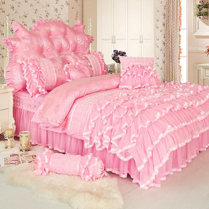 Luxury Lace Silk Cotton Jacquard Romantic Princess Bedding Set Gauze skirt Duvet Cover Set Bed skirt Queen King 4/6/8Pcs, Mm4
Luxury Lace Silk Cotton Jacquard Romantic Princess Bedding Set Gauze skirt Duvet Cover Set Bed skirt Queen King 4/6/8Pcs, Mm4