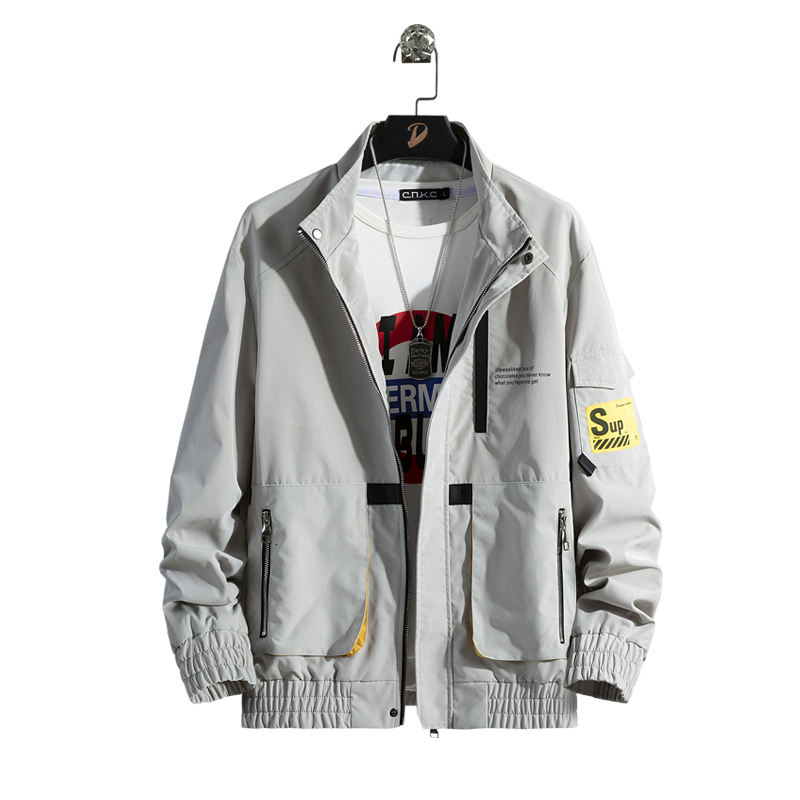 Men's Thin Sleeve Long Cargo with Male Jacket Genuine Clothes F4tr, Gray green.
Men's Thin Sleeve Long Cargo with Male Jacket Genuine Clothes F4tr, Gray green.