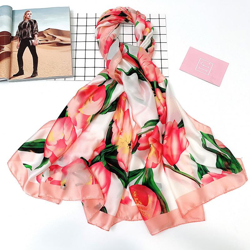Imitation Silk Cape New Satin Shawl Seaside Sunscreen Silky Scarf Female Cloak Long Printed Pashimina Spring Autumn Scarves
Imitation Silk Cape New Satin Shawl Seaside Sunscreen Silky Scarf Female Cloak Long Printed Pashimina Spring Autumn Scarves