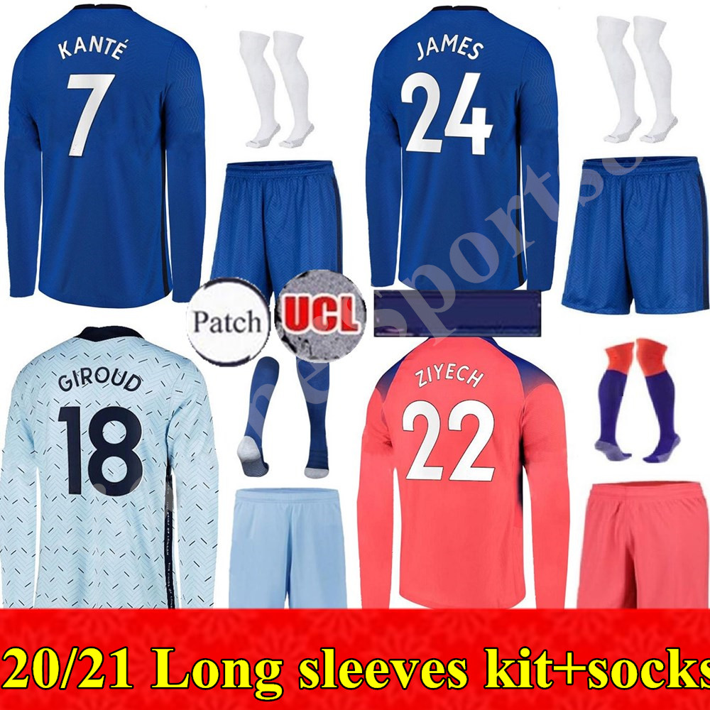 20 21 Long sleeves PULISIC SOCCER JERSEYS KOVACIC JORGINHO GIROUD KANTE PEDRO 2020 2021 MOUNT HOME AWAY THIRD Men kit FOOTBALL SHIRTS, 3rd+socks
20 21 Long sleeves PULISIC SOCCER JERSEYS KOVACIC JORGINHO GIROUD KANTE PEDRO 2020 2021 MOUNT HOME AWAY THIRD Men kit FOOTBALL SHIRTS, 3rd+socks