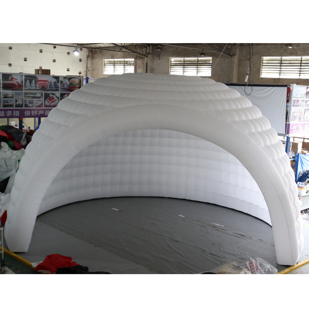 custom made 8m giant igloo dome inflatable tent with led and blower for outdoor parties or events