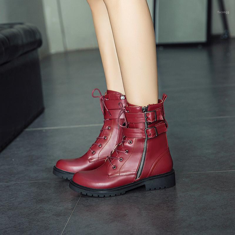 YMECHIC Autumn Winter Motorcycle Combat Boots for Women Buckle Strap Zipper Block Heel Ankle Boot Punk Shoes Plus Size1, Black
YMECHIC Autumn Winter Motorcycle Combat Boots for Women Buckle Strap Zipper Block Heel Ankle Boot Punk Shoes Plus Size1, Black