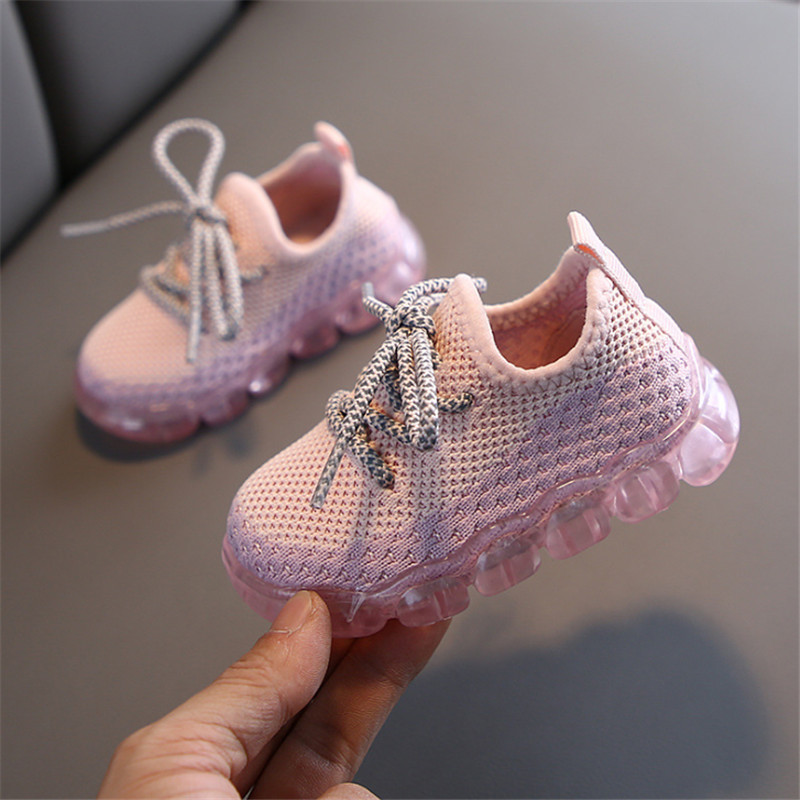 AOGT Spring/Autumn Breathable Knitting Boy Girl Toddler Shoes Infant Sneakers Fashion Soft Comfortable Baby Shoes First Walkers 201130