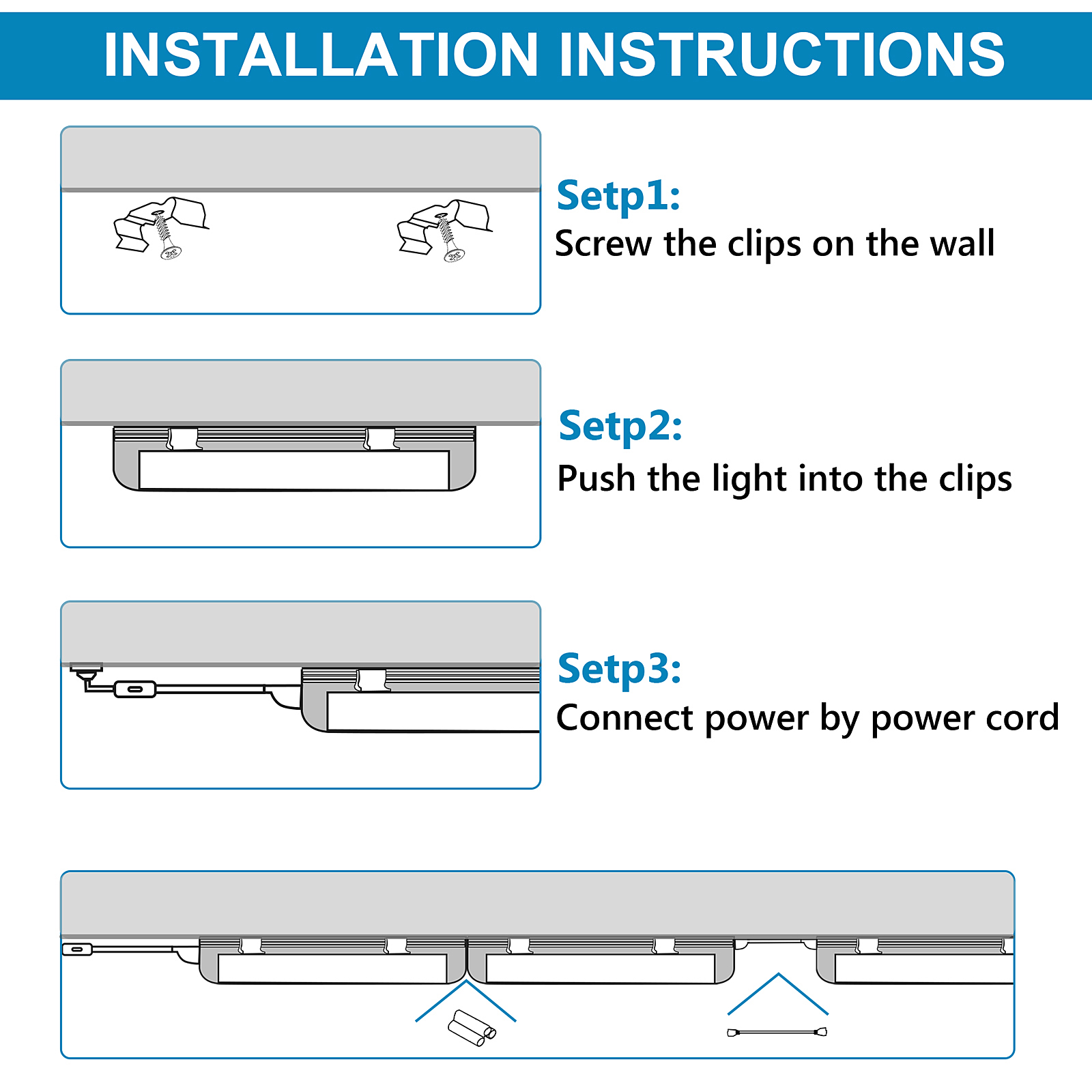 20PCS, 4ft 5ft 6ft 8ft LED Tube Light u Shape Integrated LED Tubes 4 5 6 8 ft Cooler Door Freezer LED Lights