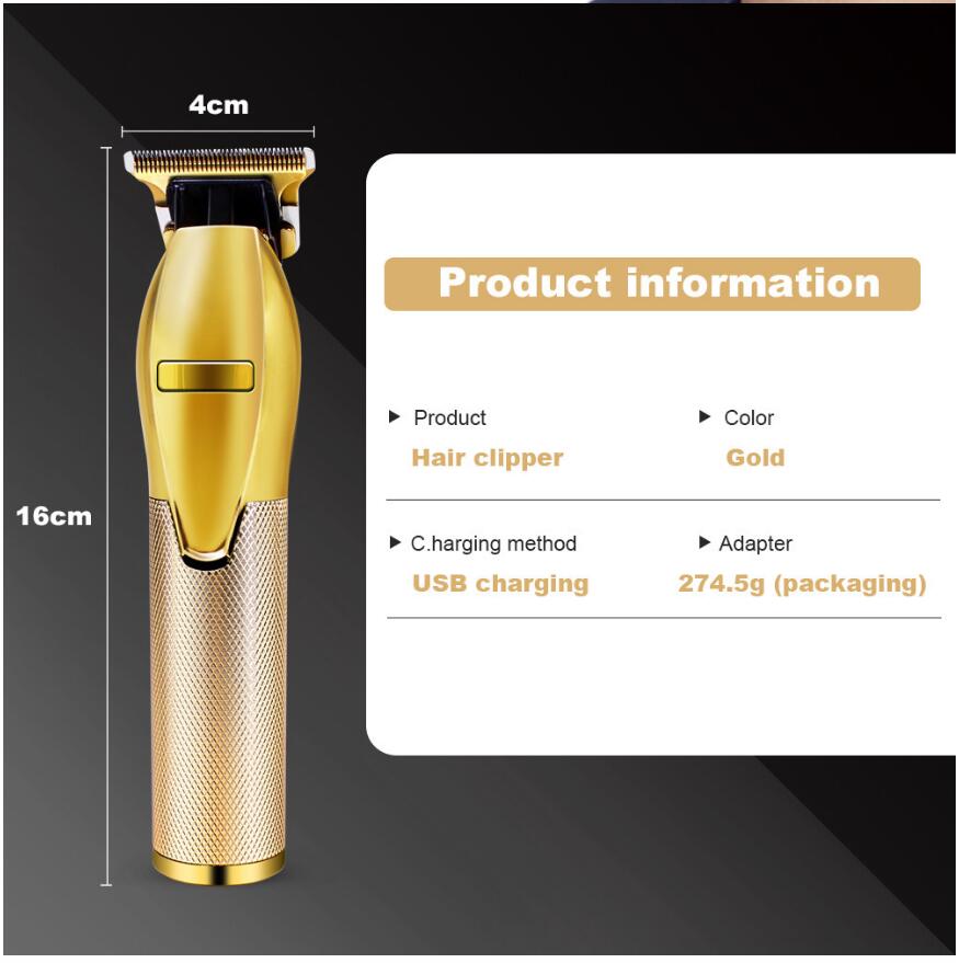 2020 Beautiful SKELETON Cordless Trimmer Clipper-Christmas Gift T9 Hair Clippers