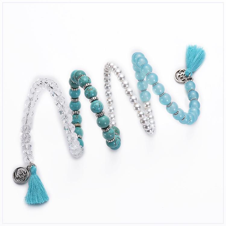 Simple Fashion 2021 New Style Natural Stone Turquoise Multi-circle Winding Charms Unisex Bracelet For Girls Women Wedding Birth
Simple Fashion 2021 New Style Natural Stone Turquoise Multi-circle Winding Charms Unisex Bracelet For Girls Women Wedding Birth