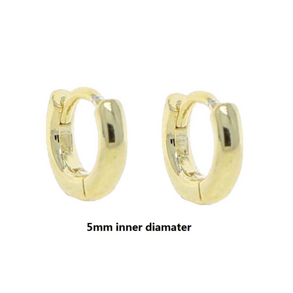 2026 high quality gold color Round Hoop Earrings for Women minimalist delicate cute mini small stacking earring jewelry wholesale