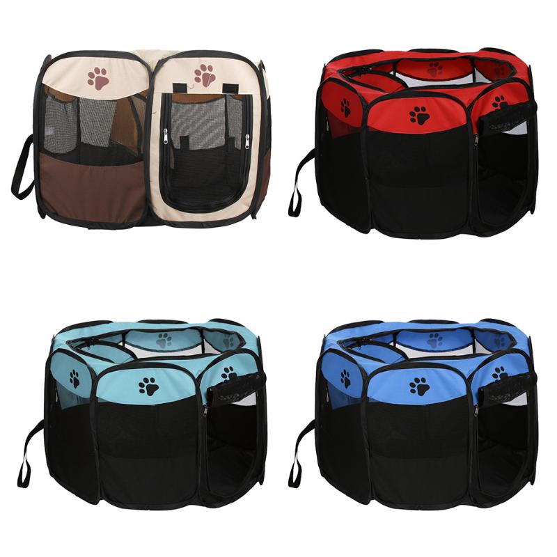 Collapsible Pet Dog Cage Park Tent Room Puppy Exercise Cage Cat Outdoor Waterproof Two Door Mesh Cover, Dark blue
Collapsible Pet Dog Cage Park Tent Room Puppy Exercise Cage Cat Outdoor Waterproof Two Door Mesh Cover, Dark blue